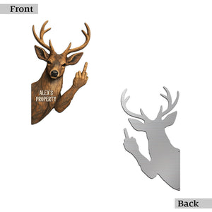 Keep Out Of Hunter's Property - Personalized Metal Sign