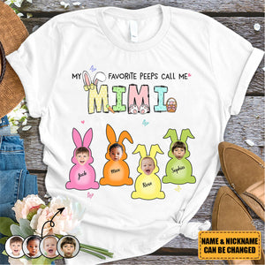 Personalized Grandma Easter Favorite Photo Shirt