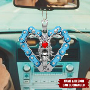 Biker Girl Ornament Personalized Gifts for Bikers