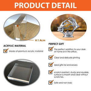 Anniversary Gifts For Couple - Personalized Custom Shaped Acrylic Plaque