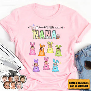 Personalized Grandma Easter Favorite Photo Shirt