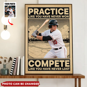 Practice Like You Have Never Won - Personalized Poster