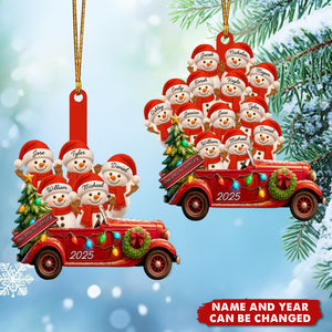 Joyful Christmas Decorations - Personalized Wooden Ornament