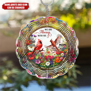 Those We Love Don't Go Away - Personalized Memorial Acrylic Keychain