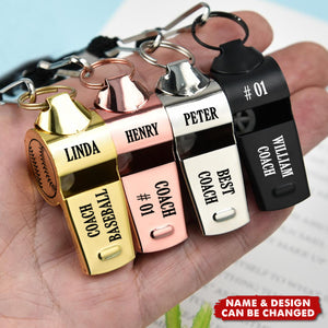 Personalized Whistle Gift For Coach , Custom Whistle Engraved Soccer Basketball Baseball Volleyball Teacher Appreciation