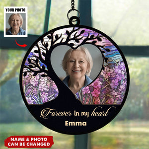 Memorial Keepsake I'm Always With You - Personalized Window Hanging Suncatcher Photo Ornament