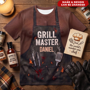 Grill Master - Personalized All-Over-Print T-Shirt
