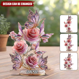 We Love You - Personalized Mother Custom Shaped Acrylic Plaque