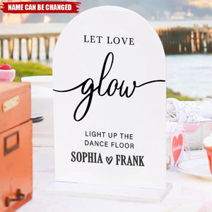 Acrylic Wedding Sign - Wedding Signs for Ceremony, Let Love Sparkle Sign for Wedding