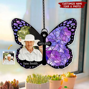 Sympathy Gift For Family Members- Personalized Window Hanging Suncatcher Ornament