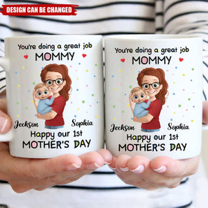 Tiny Arms, Endless Love - Family Personalized Custom Mug - Mother's Day, Baby Shower Gift, Gift For First Mom