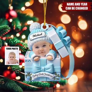 Baby First Christmas - Personalized Acrylic Ornament, Baby Christmas Gift