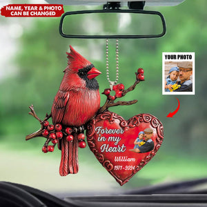 Forever In My Heart - Personalized Car Hanging Acrylic Ornament