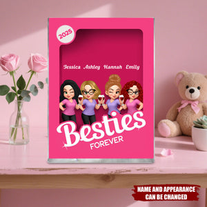 Besties Partner In Crime Pink Action Figure - Acrylic Block Plaque