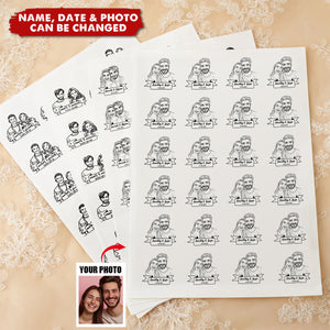 Personalized Waterproof Portrait Tattoos (24-Pack) - Wedding Gift for Couples
