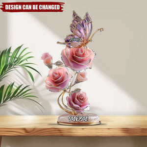 We Love You - Personalized Mother Custom Shaped Acrylic Plaque