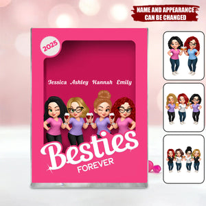 Besties Partner In Crime Pink Action Figure - Acrylic Block Plaque