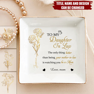 She’s My Forever Spring - Personalized Jewelry Dish - Mother's Day, Gift For Mom, Daughter