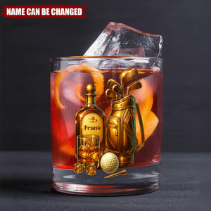 Whiskey & Golf - Personalized Golf Whiskey Glass