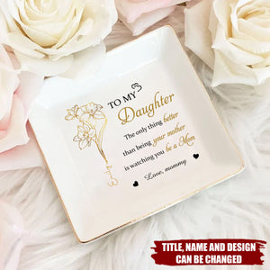 She’s My Forever Spring - Personalized Jewelry Dish - Mother's Day, Gift For Mom, Daughter