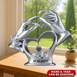 Anniversary Gifts For Couple - Personalized Custom Shaped Acrylic Plaque