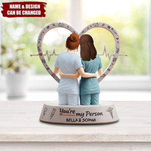 Nurse Besties Acrylic Plaque - Personalized Gifts For Best Friends