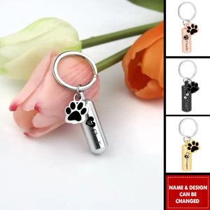 Personalized Dog Ashes Keepsake, Pet Urns Keychain for Dogs