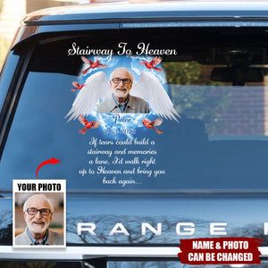 Stairway To Heaven - Personalized Decal, Memorial Gift, Loss Of Loved One