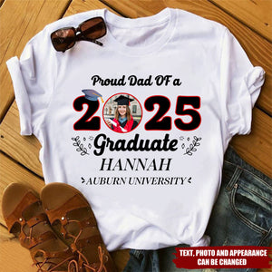 Proud Family Of A 2025 Graduate - Personalized Shirt - Graduation Family Shirt,Grduation Gift