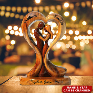 You And Me We Got This - Personalized Couple Custom Shaped Acrylic Plaque