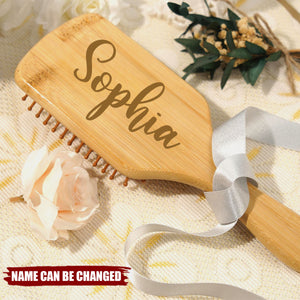 Bridesmaid Wood Combs Personalized,Custom Name Airbag Comb,Wedding Party Gift