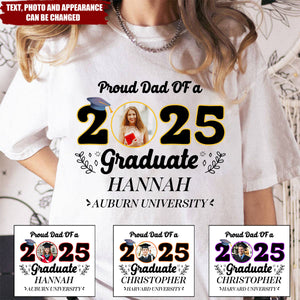 Proud Family Of A 2025 Graduate - Personalized Shirt - Graduation Family Shirt,Grduation Gift