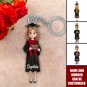 Happy Graduation My Friends - Personalized Custom Acrylic Keychain