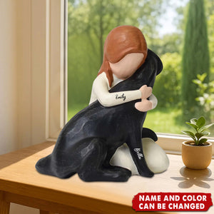 Forever by My Side, Handcrafted Figurine Memorial for Dog Lovers, A Heartfelt Tribute in Sculpture