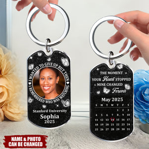 I Wanted To Give Up But Then I Remembered Who Was Watching, Personalized Custom Keychain