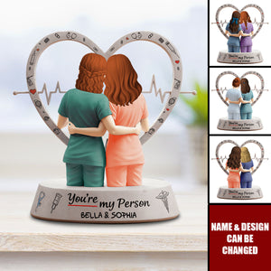 Nurse Besties Acrylic Plaque - Personalized Gifts For Best Friends