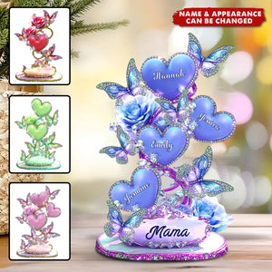 My Sweethearts - Personalized Custom Shaped Acrylic Plaque, Gift For Mom, Grandma