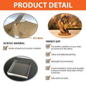 You & Me We Got This - Personalized Couple Custom Shaped Acrylic Plaque,Gift for couple