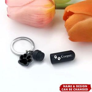 Personalized Dog Ashes Keepsake, Pet Urns Keychain for Dogs