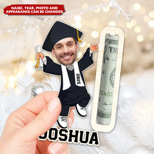 Custom Photo Graduation - Personalized Money Holder, Gift For Graduate