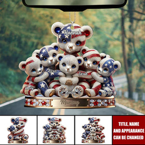 We Love You - Personalized Acrylic Ornament, Car Hanger, Gift For Mom, Grandma