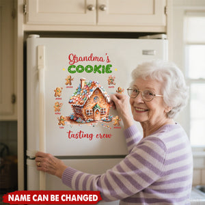 Grandma's Cookies Tasting Crew - Personalized Christmas Decal, Gift For Family Members