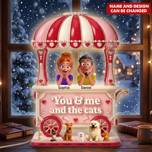 Couple Sweet Little Pet Gang Light Box - Personalized Gifts For Couple