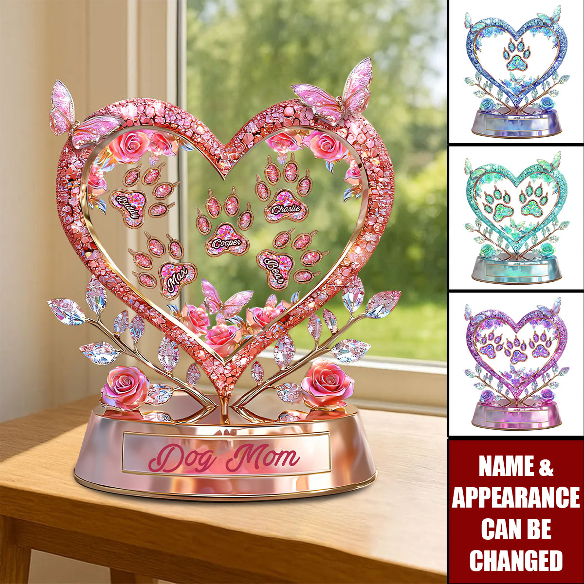 Fur Mama - Personalized Custom Shaped Acrylic Plaque, Gift For Dog Lover