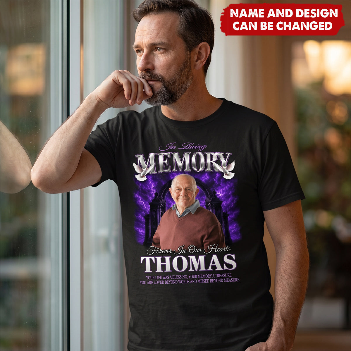 In Loving Memory Custom Photo - Personalized Shirt - Memorial Gift, Sympathy Gift, Celebration of Life
