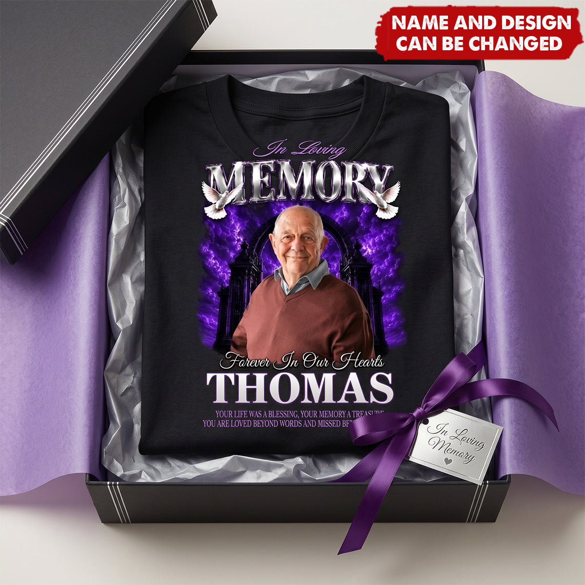 In Loving Memory Custom Photo - Personalized Shirt - Memorial Gift, Sympathy Gift, Celebration of Life