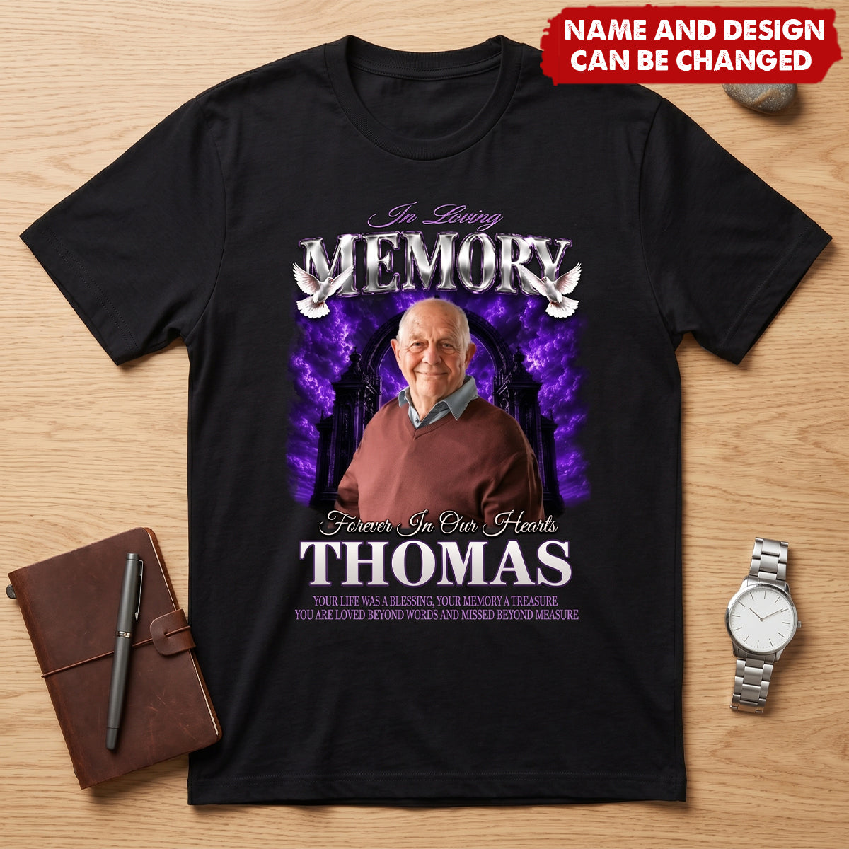 In Loving Memory Custom Photo - Personalized Shirt - Memorial Gift, Sympathy Gift, Celebration of Life