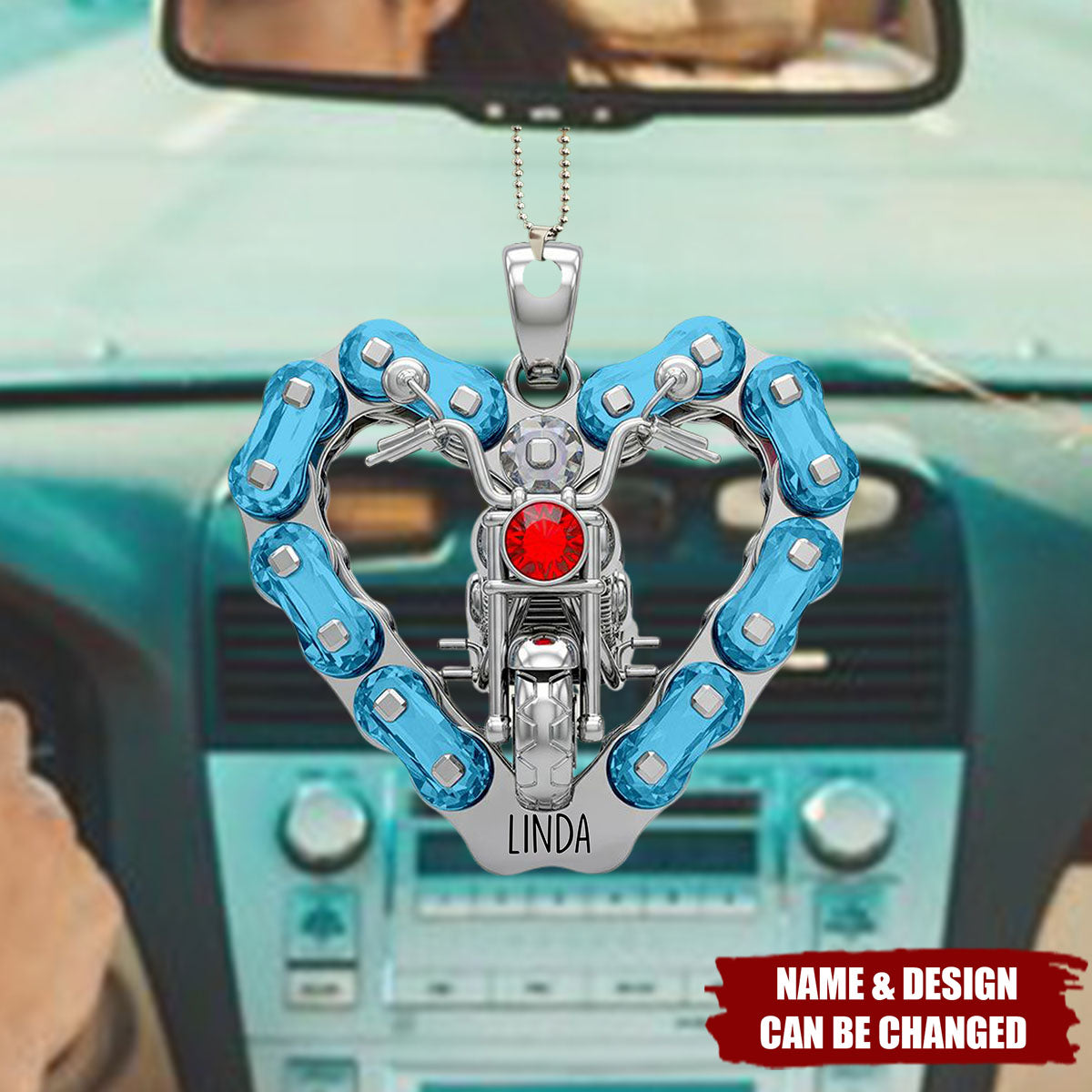 Biker Girl Ornament Personalized Gifts for Bikers