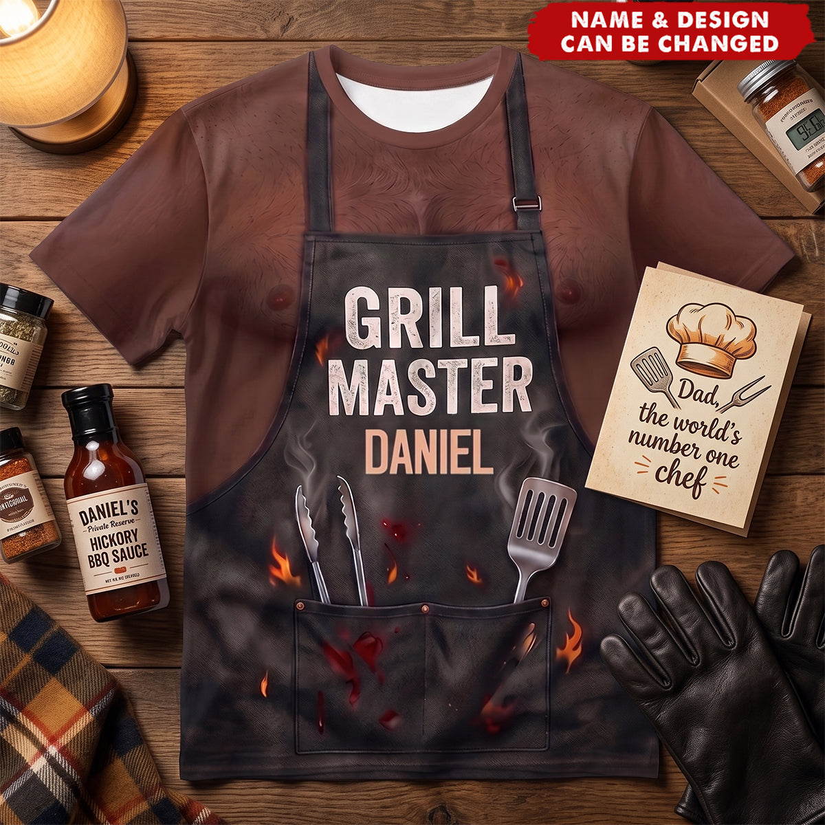 Grill Master - Personalized All-Over-Print T-Shirt