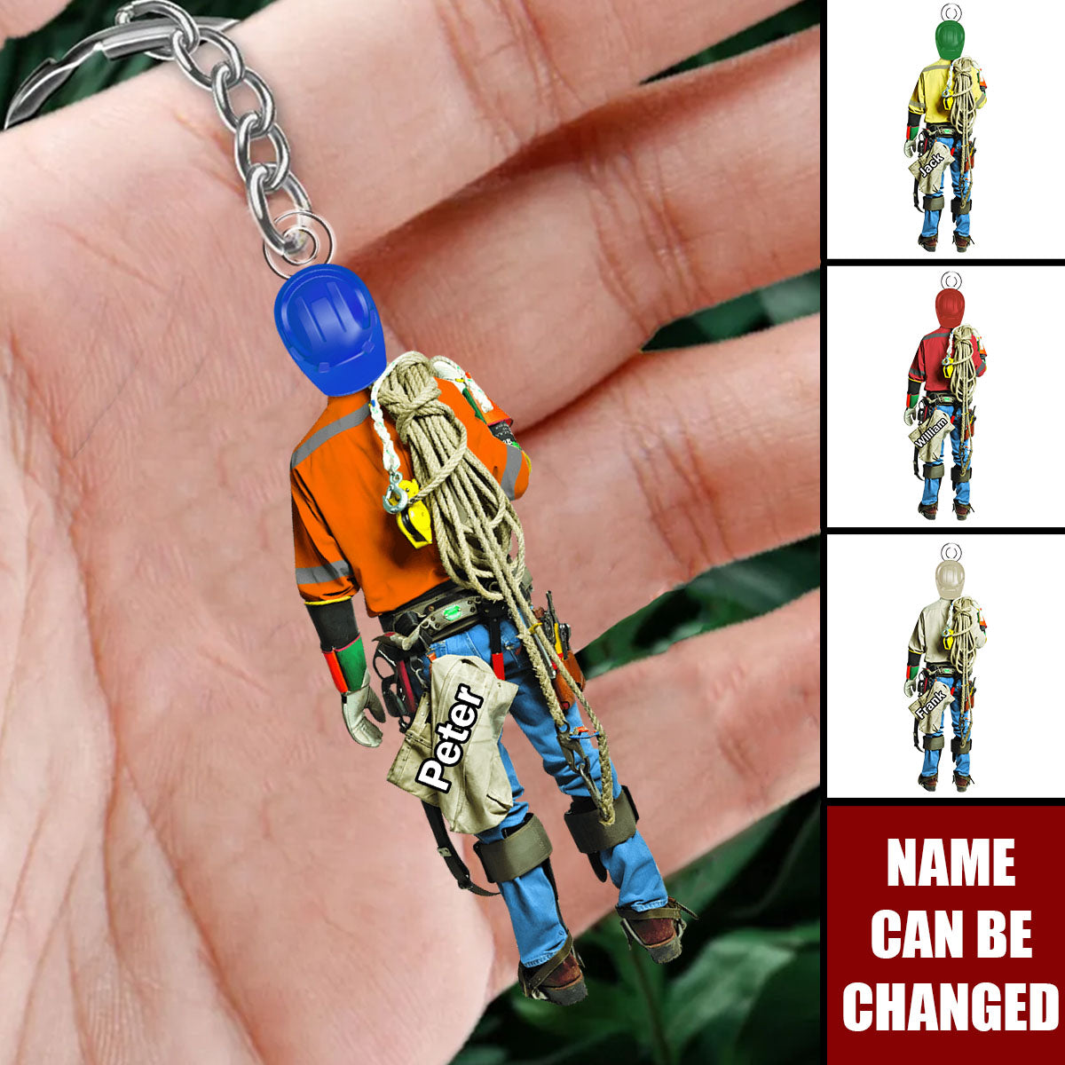 Lineman Acrylic Keychain - Personalized Gifts For Lineman